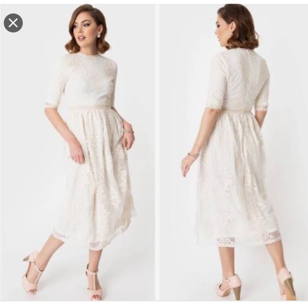 Unique Vintage Lace Dress